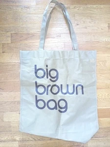 Bloomingdales große braune Tasche Canvas Einkaufstasche Geschenktüte - Bild 1 von 5