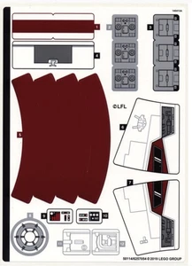 NEW Lego 75244 Sticker Sheet ONLY Stickers Parts Pieces Set Star Wars Genuine - Picture 1 of 1