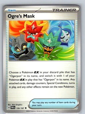 Ogre's Mask 159/167 Normal Uncommon SV06: Twilight Masquerade NM - Image 1 of 2