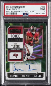 2023 CONTENDERS AUTO-OPENING KICKOFF TKT #157 SEAN TUCKER PSA 9 - Picture 1 of 2