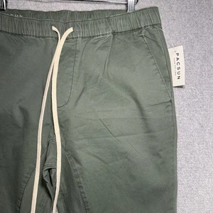 Pacsun Herren Hose Gummibund schmale Knöchel Größe Large grün oliv 34x33 - Bild 1 von 8
