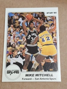 1985 MIKE MITCHELL STAR NBA CARD #71 SAN ANTONIO SPURS CAVALIERS AUBURN - Picture 1 of 3