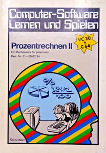 COMMODORE 64/128/VC-20/VIC-20 -- PROZENTRECHNEN II (HAGEMANN) - Picture 1 of 7