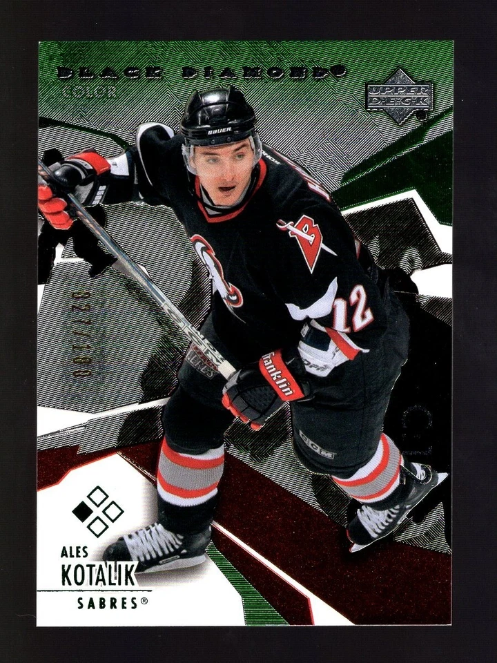 2003-04 UPPER DECK BLACK DIAMOND GREEN #42 ALES KOTALIK 27/100 SABRES - Image 1 of 1