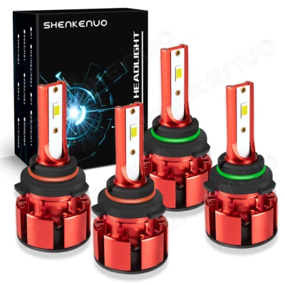 For Dodge Avenger 2008-2014 LED Headlight High Low Beam 12000LM White Bulbs Kit - Image 1 of 4