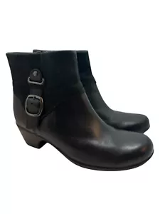 Clarks schwarze Damen-Lederstiefelette Größe 9M  - Bild 1 von 6