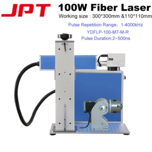 100W JPT M7 300*300mm Fiber Laser Marking Cutting Machine Quartz Lens 1-4000kHz - Picture 1 of 6
