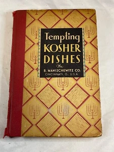 Tempting Kosher Dishes - Cookbook Manischewitz Co. - 1930 3rd Edition BILINGUAL - Imagen 1 de 19