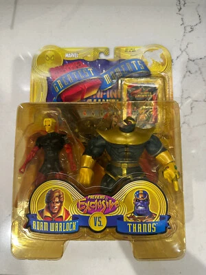 FIGURAS DE ACCIÓN TOYBIZ MARVEL GRANDES MOMENTOS ADAM WARLOCK VS THANOS Foto 1 de 2