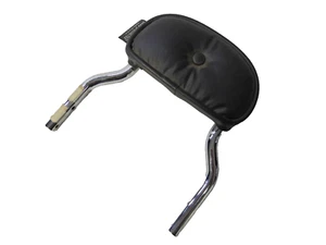 DS Harley Davidson MINI SISSY BAR UPRIGHT & PASSENGER BACKREST PAD Chrome - Picture 1 of 3