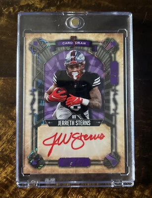 2022 Wild Card 5 Card Draw  RC AUTO  2 Of 4 JERRETH STERNS - Image 1 of 2