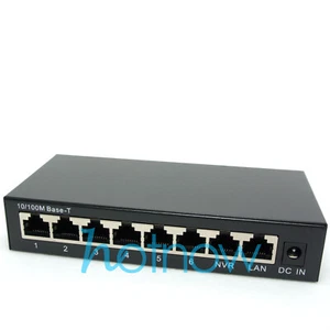 DSLRKIT 250M 8 Ports 6 PoE Switch Injector Power Over Ethernet NO Power Adapter - Picture 1 of 5