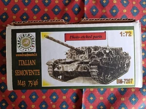 BRACH MODEL 7207 Italian semovente M43 75/46 resin model kit 1/72 - Foto 1 di 1