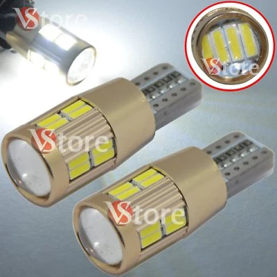 4pc Lampade Lente T10 LED HID Canbus 20 SMD 4014 BIANCO Lampadine Posizione Auto - Immagine 1 di 3