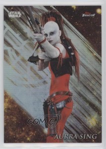2018 Topps Finest Star Wars Refractor Aurra Sing #8 2xw