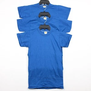 VINTAGE Russell Athletic Youth M Royal Blue T-Shirts - Lot of 3 - Picture 1 of 7