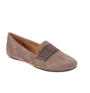 GEOX Suede Slip-On Shoes - Charlene Dove Gray Women Size 40 EU 10 US - Picture 1 of 7