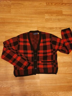 Кардиган женский Polo Ralph Lauren Buffalo клетчатый размер L шерстяной укороченный клетчатый красный - Изображение 1 из 4