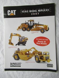Folleto de catatog de juguete modelo a escala CAT Caterpillar 12 páginas 2007 - Imagen 1 de 10