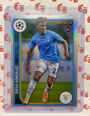 Diego Gonzalez - RC - Refractor LAZIO 2023-24 Topps Merlin UEFA CC #120 PARAGUAY - Image 1 of 2