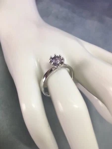 Pierre Lang Ring Gr. 8  RH Silber  - Flieder - Solitärring - Bild 1 von 5