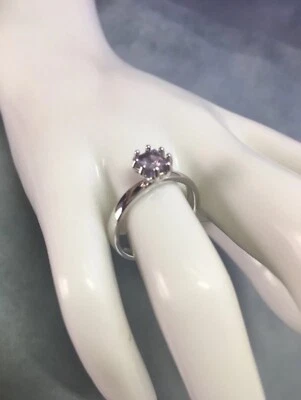 Pierre Lang Ring Gr. 8  RH Silber  - Flieder - Solitärring - Bild 1 von 4