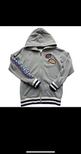 BURBERRY Boy's Hoodie Zip Jacket Comic Book Patch Detail Authentic Size 12Y - Picture 1 of 7