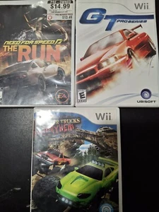 G T Pro Series + Monster Trucks + Need for Speed the Run Nintendo Wii Lot - Picture 1 of 3