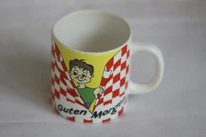 Tasse, Becher-Tasse, Haferl, Guten Morgen,200 ml, Höhe 9cm,sehr gut, selten,rare - Bild 1 von 4