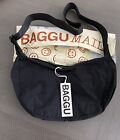 Nwt Black Baggu Medium Nylon Crescent Bag