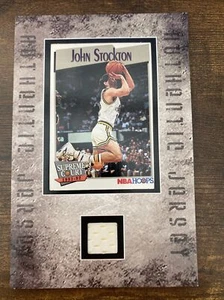 Upper Deck Vintage Sports Cards Authentic Jersey John Stockton Framed 4x6 - Picture 1 of 2