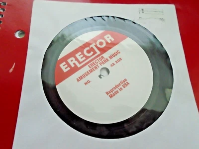 TALKING STATION + ERECTOR AMUSEMENT PARK MUSIC & CHOO-CHOO NEW USA  REPRO RECORD - Image 1 of 2