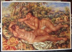 French Postcard: Renoir. Swimmers - Picture 1 of 4