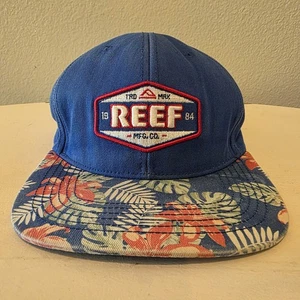 Cappello barriera corallina snapback blu floreale OSFM regolabile festa fino all'alba pesca all'aperto - Foto 1 di 8