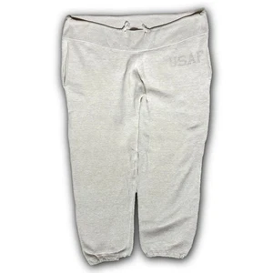 REAL McCOY'S Pantalone Jogger Felpato Avorio M Cotone Vita Regolabile F/S - Foto 1 di 11