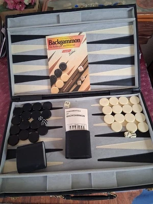 Backgammon Koffer aus Kunstleder - Bild 1 von 2