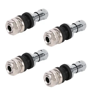 _4Pcs Car Tubeless Wheel Tire Valve Stem Metal Bolt In High Pressure Flush Mount - Picture 1 of 8