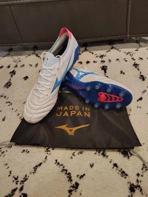 Mizuno Morelia Neo IV Beta Hecho en Japón Talla 9 Azul y Rosa Nuevo En Caja Foto 1 de 4