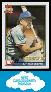 Tom Trebelhorn 1991 Topps #459 Milwaukee Brewers Baseballkarte - Bild 1 von 2