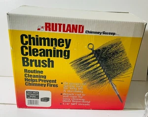RUTLAND 7" x 11" rechteckige Draht Schornsteinfeger Reinigungsbürste schwarz Neu! - Bild 1 von 3