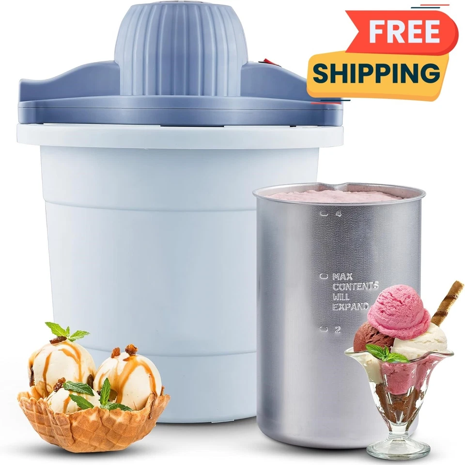 Máquina de helados sorbetes y yyogur helado de plástico resistente potente 50 Вт США - Изображение 1 из 4