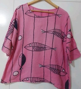 Punk,black, 3/4 Sleeve Top Size 14 - Picture 1 of 4