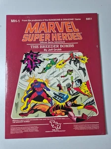 MH-1 The Breeder Bombs, Marvel Super Heroes, TSR, GC, map included - Picture 1 of 12
