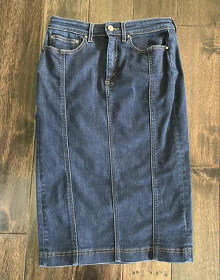 Falda lápiz vaquera Boden 4 mujer midi modesta Foto 1 de 4