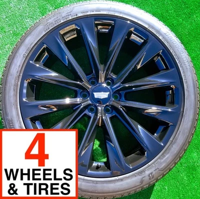24 inch Wheels Tires Cadillac Escalade Platinum Sport OEM Factory Spec 84934745 - Image 1 of 4
