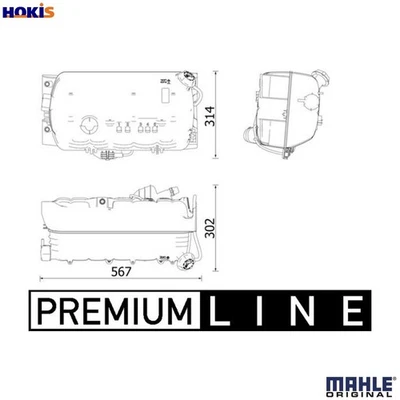 EXPANSION TANK COOLANT CRT 97 000P FOR MAN D2676LF25/2676LF21/2676LF07 12.4L TGS - Image 1 of 4