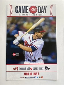 ANDRELTON SIMMONS Atlanta Braves Baseball 2015 Gameday Program SGA Turner Field - Picture 1 of 2