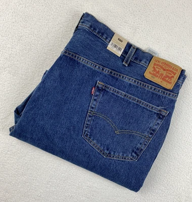 NUEVO LEVIS '550 Calce Relajado' Hombres Jeans 50/29 Azul Denim Suelto Suelto No Elástico Foto 1 de 4
