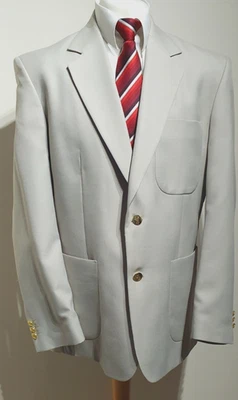 Chums мужской нашивка карман куртка Blazer Ch44"R замазка кремовый металлический пуговицы - Изображение 1 из 4