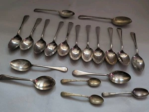 Lote mixto de cucharas vintage chapadas en plata colección - antiguas - Imagen 1 de 24